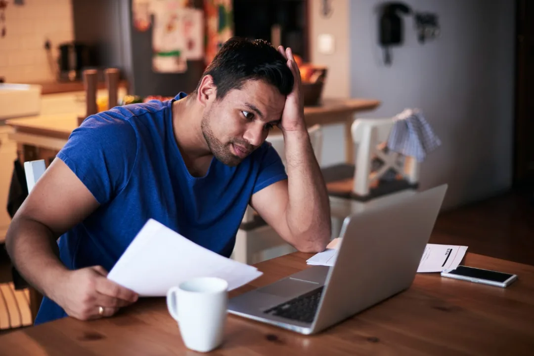 A man learning how to manage a personal loan.