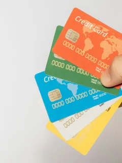 A person with Multiple credit cards.