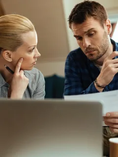A person getting a Credit Builder Loan.