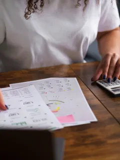 Woman using Budgeting Methods in her finances.