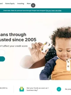 Prosper Personal Loan website.