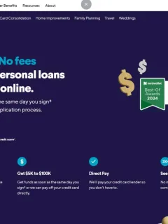 SoFi Personal Loans website.
