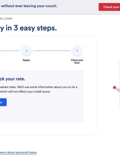 US Bank Personal Loans website