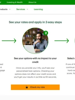 TD Bank Personal Loan website,