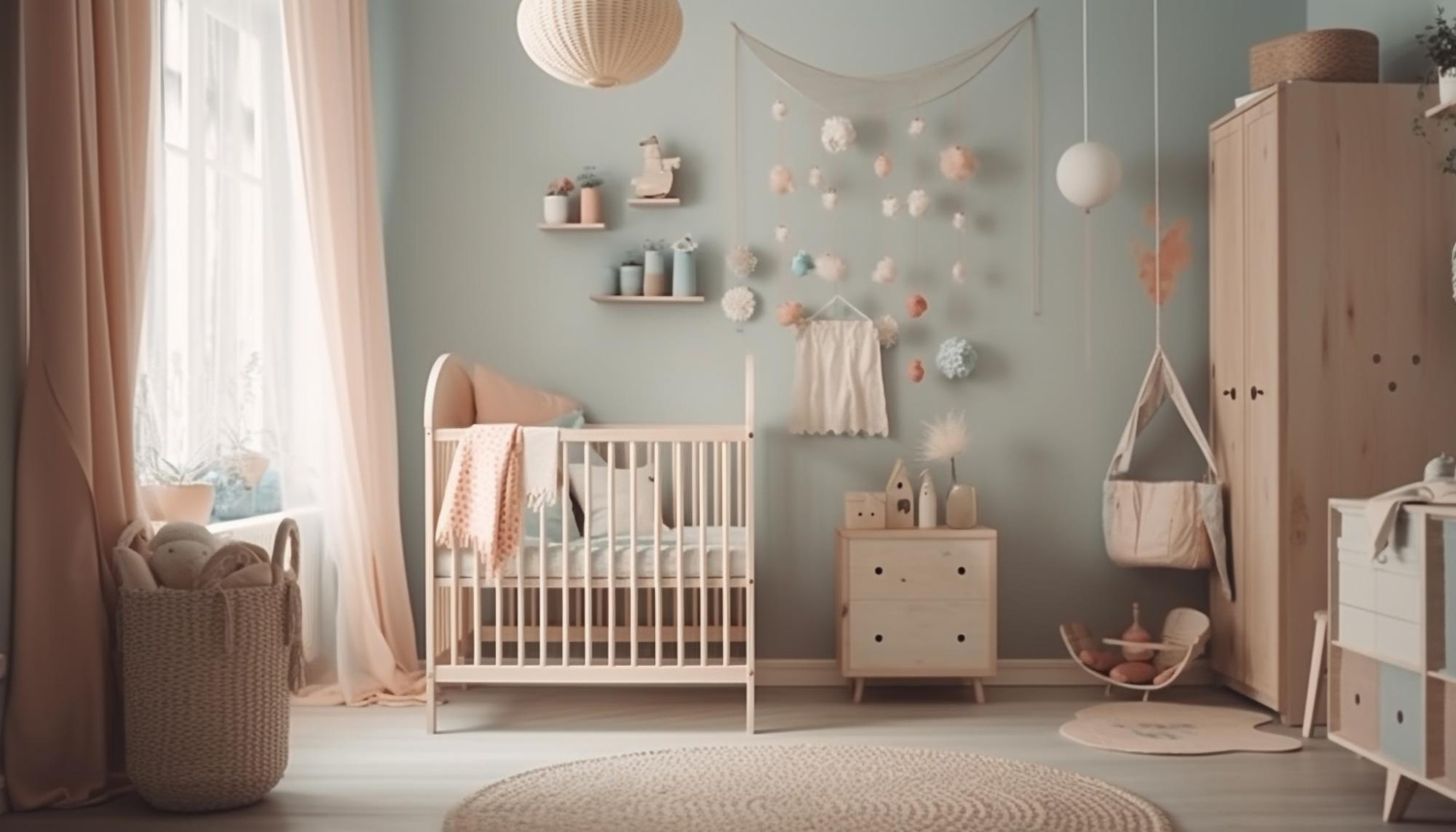 decoração quarto infantil bonita e equilibrada, com vários elementos.