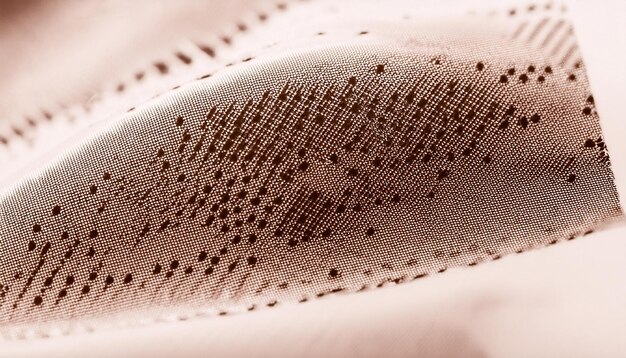 A close-up shot of a high-tech, performance fabric with visible micro-textures, showing embedded sensor technology or advanced breathability features, in a sleek, neutral color palette.