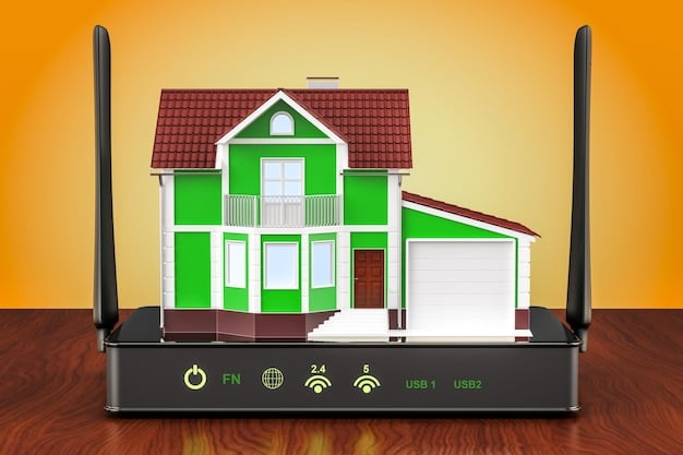 A diagram illustrating optimal Wi-Fi router placement in a multi-story home, showing signal coverage and highlighting areas with good and weak signals.