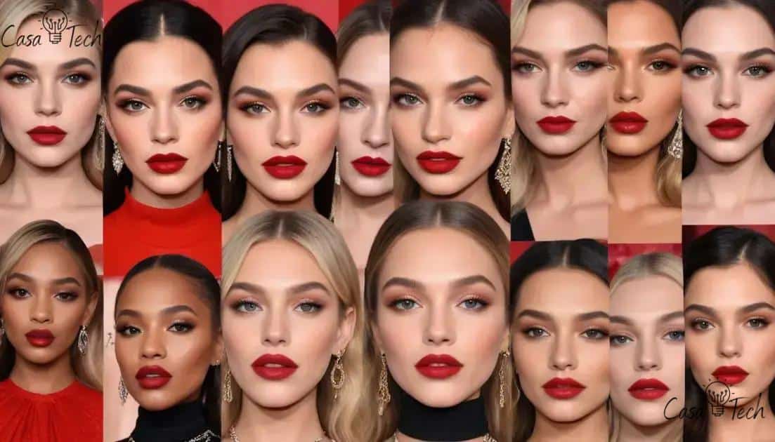 Celebrities embracing the glossy lips trend